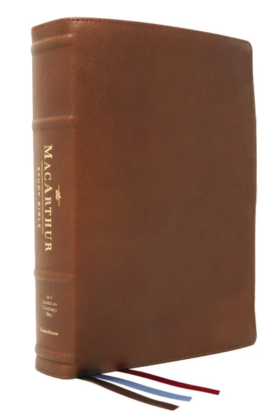 NASB, MacArthur Study Bible, 2nd Edition, Premium Goatskin Leather, Brown, Premier Collection, Comfort Print: Unleashing God's Truth One Verse at a Time